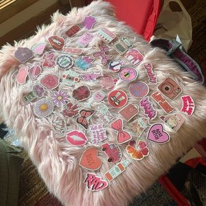 New 50 Pink Themed VSCO Girl Stickers Elephant Crocs Hearts Flowers Crystals